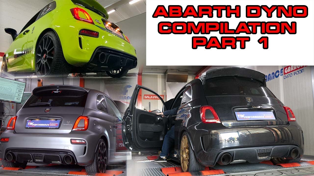 ABARTH DYNO TEST SOUND COMPILATION - Part 1