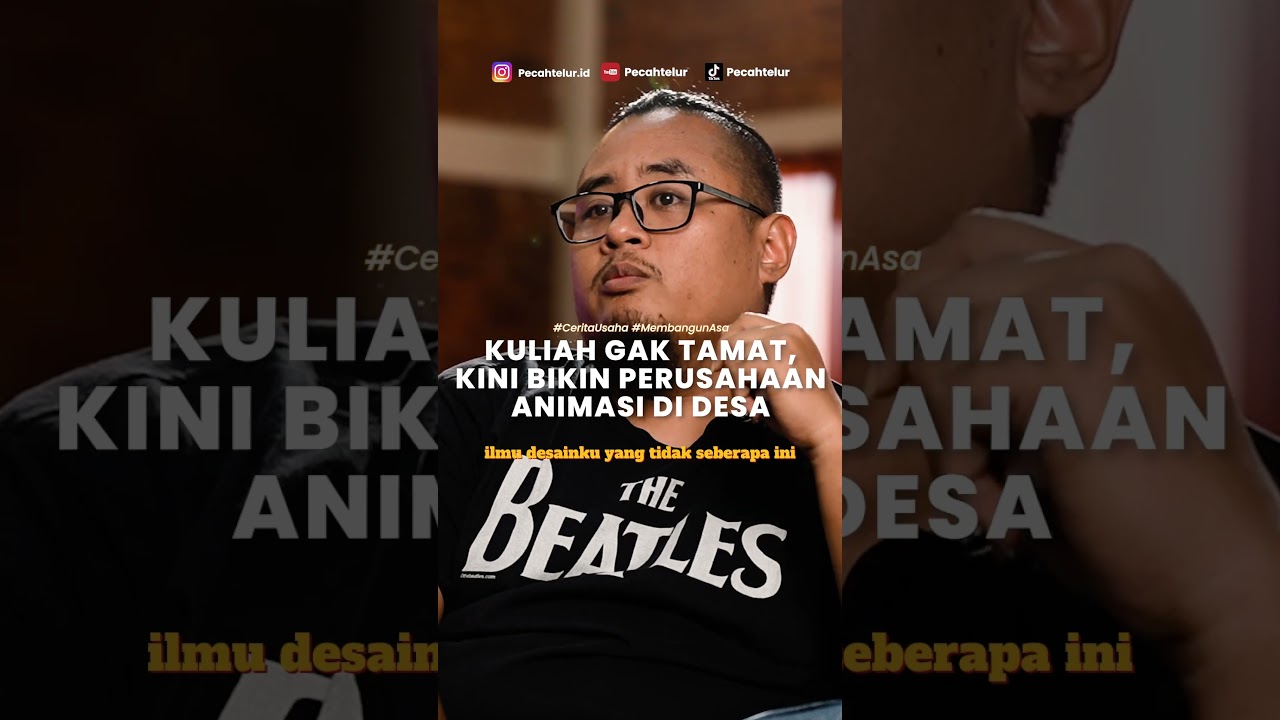 GA TAMAT KULIAH TAPI MAMPU MEMBUAT PERUSAHAAN ANIMASI DI DESANYA #ceritausaha #animation #animasi