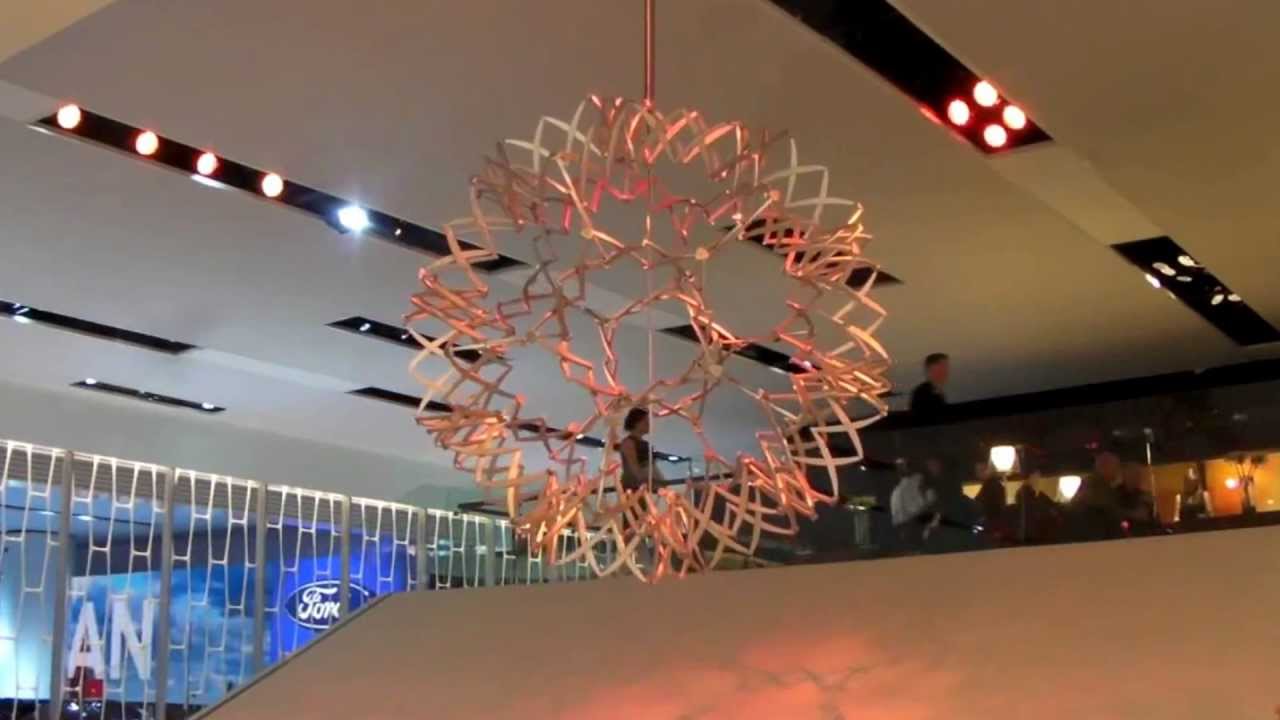 Кинетическая скульптура с подсветкой Kinetic sculpture LED lighting