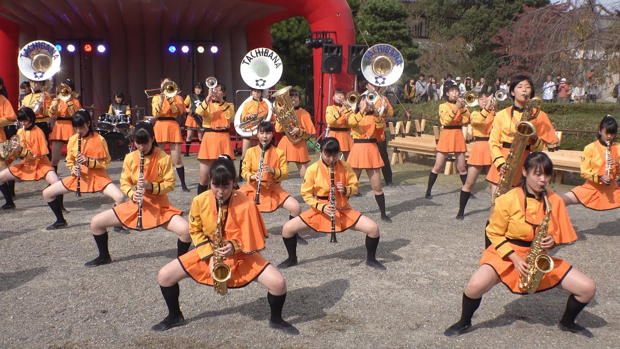 京都橘高校吹奏楽部 「Winter Games」「Seaside Bound」「Sing,Sing,Sing」 ＠伏見お城まつり2019 / Kyoto Tachibana 　　　　[4K]