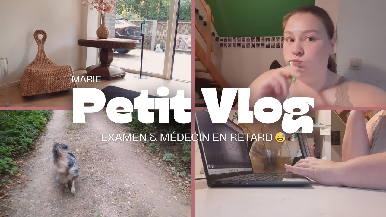 Vlog &eacute;tudiant 📚 | Examen, &eacute;tudes, rdv m&eacute;decin & soir&eacute;e en famille