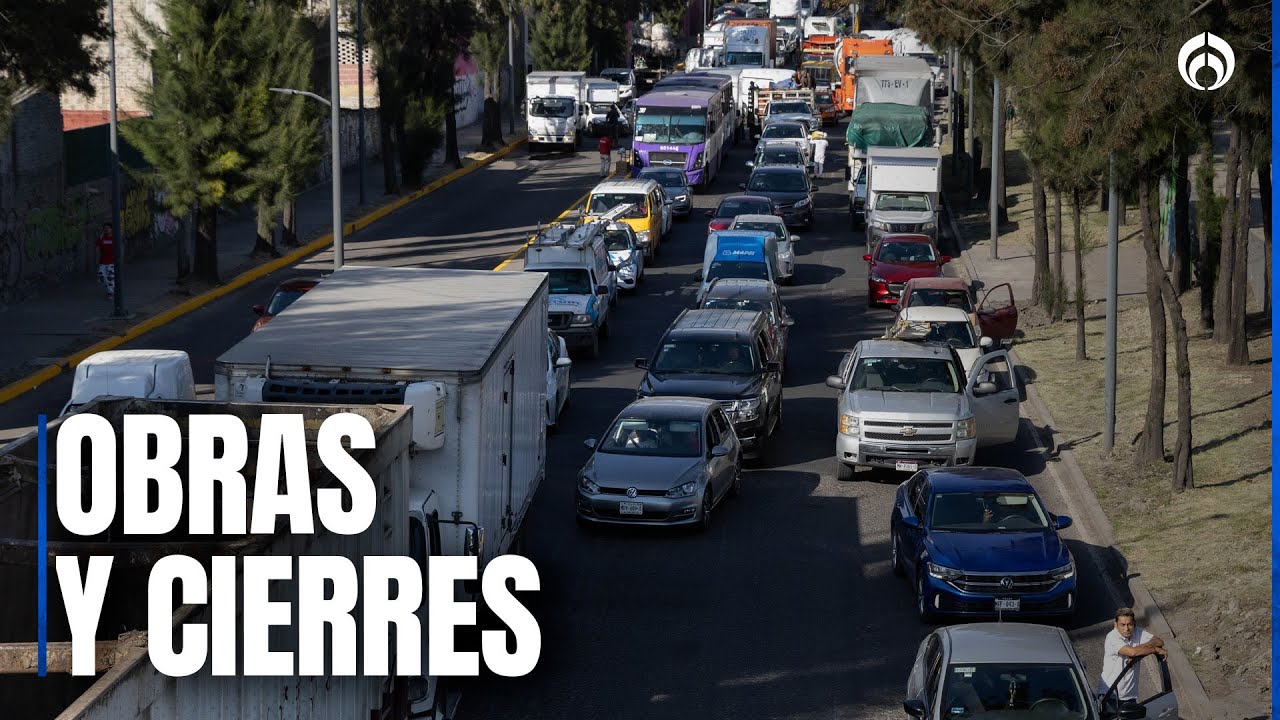 Obras en el Perif&eacute;rico Norte generan tr&aacute;fico intenso