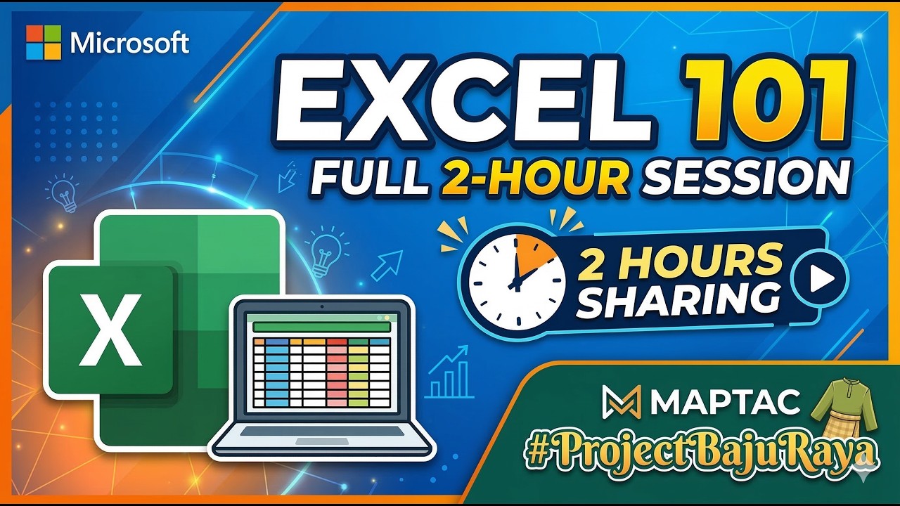 17 March 2026   Excel 101   ProjectBajuRaya