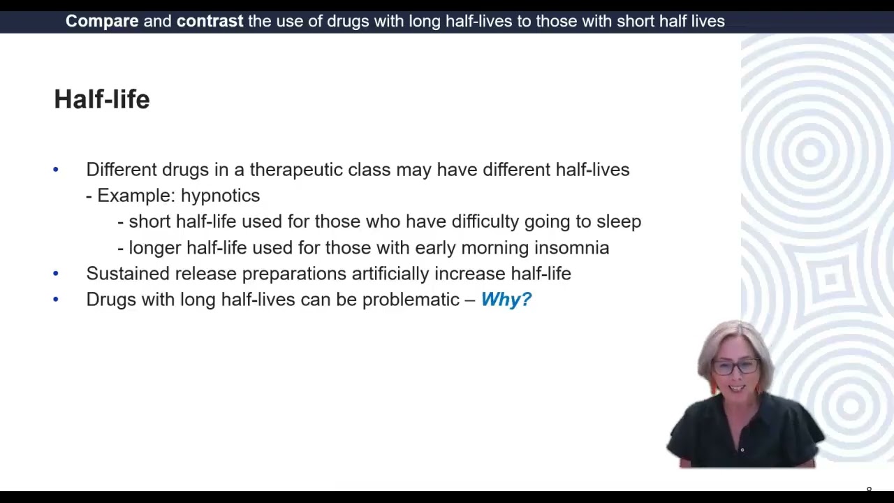 Drug Half-life and Therapeutic Index