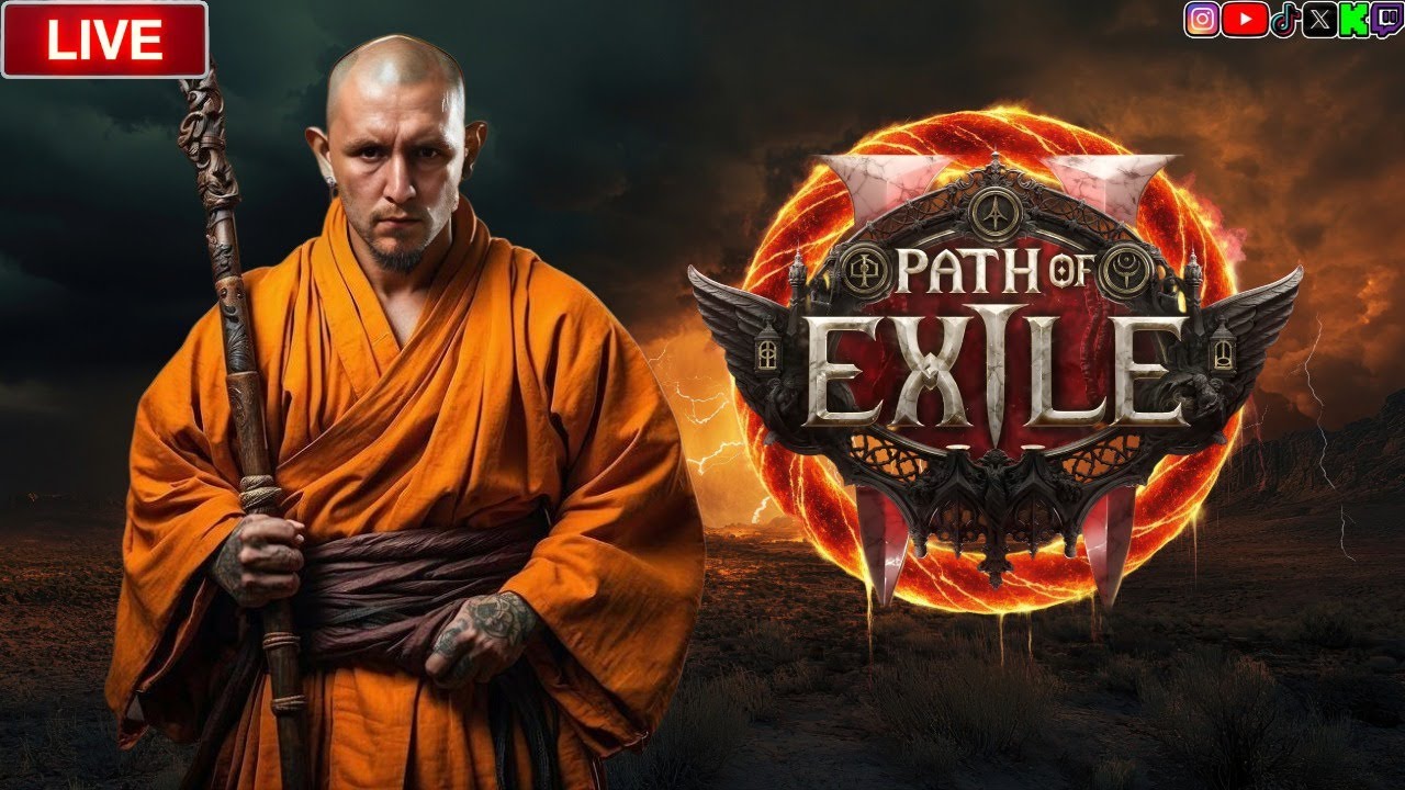 🎯 Path of Exile 2 – Monk Build Practice & Improvement🥋 (Portrait)