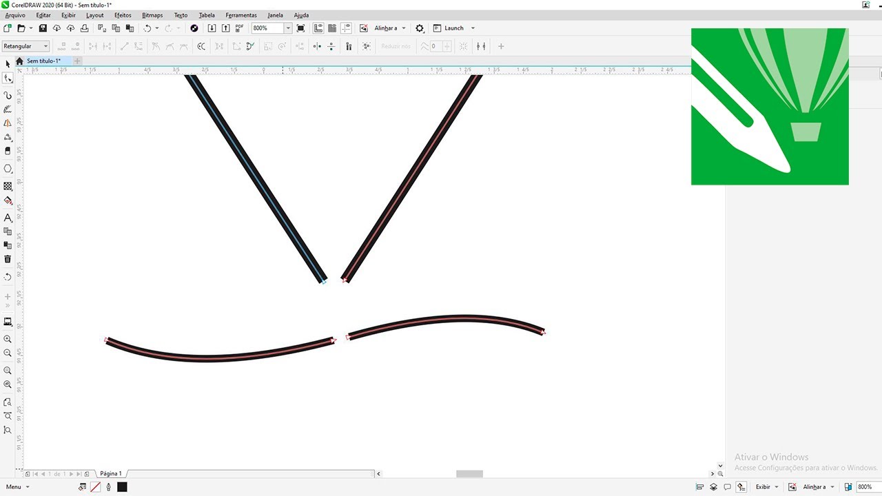 Como UNIR nós no COREL DRAW