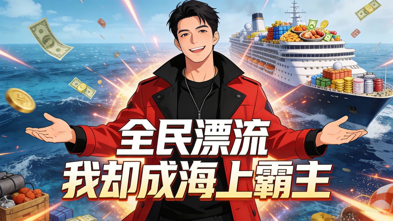 【Multi Sub】《全民漂流，我卻成海上霸主》從一葉木筏起步，解鎖無線物資，掌控整個海洋世界#漫劇 #動態漫 #AI漫劇 #動漫 #動畫