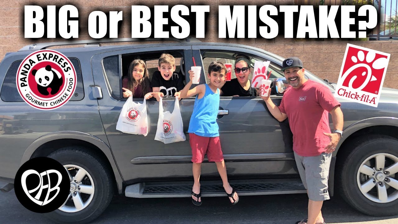 Letting the PERSON in FRONT of me DECIDE what I EAT *Family Fast Food Challenge*