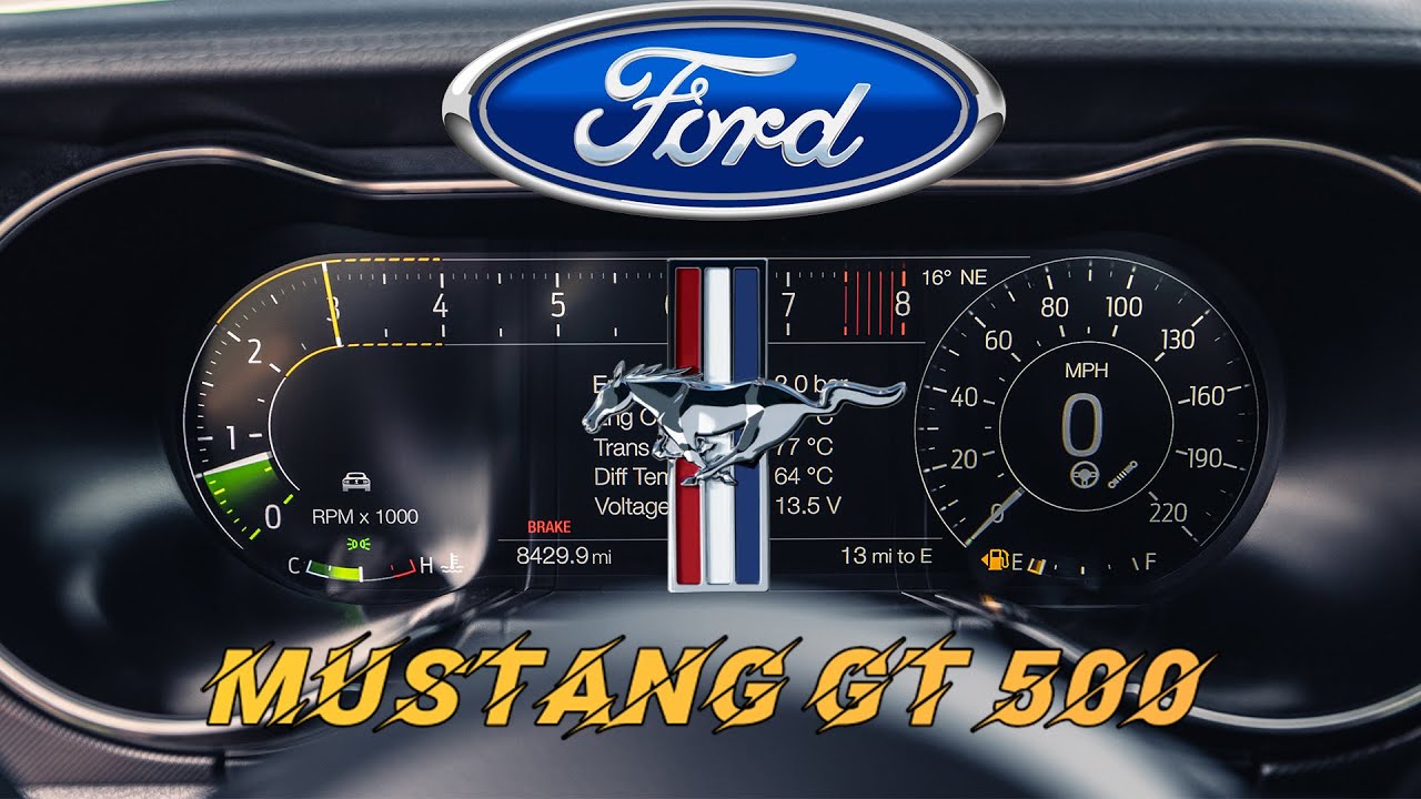 Ford Mustang Gt500 (2019-2023) Разгон 0-100