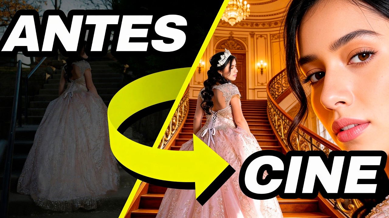 De Foto Normal a CINE en Photoshop (Ajustes + Gradación)