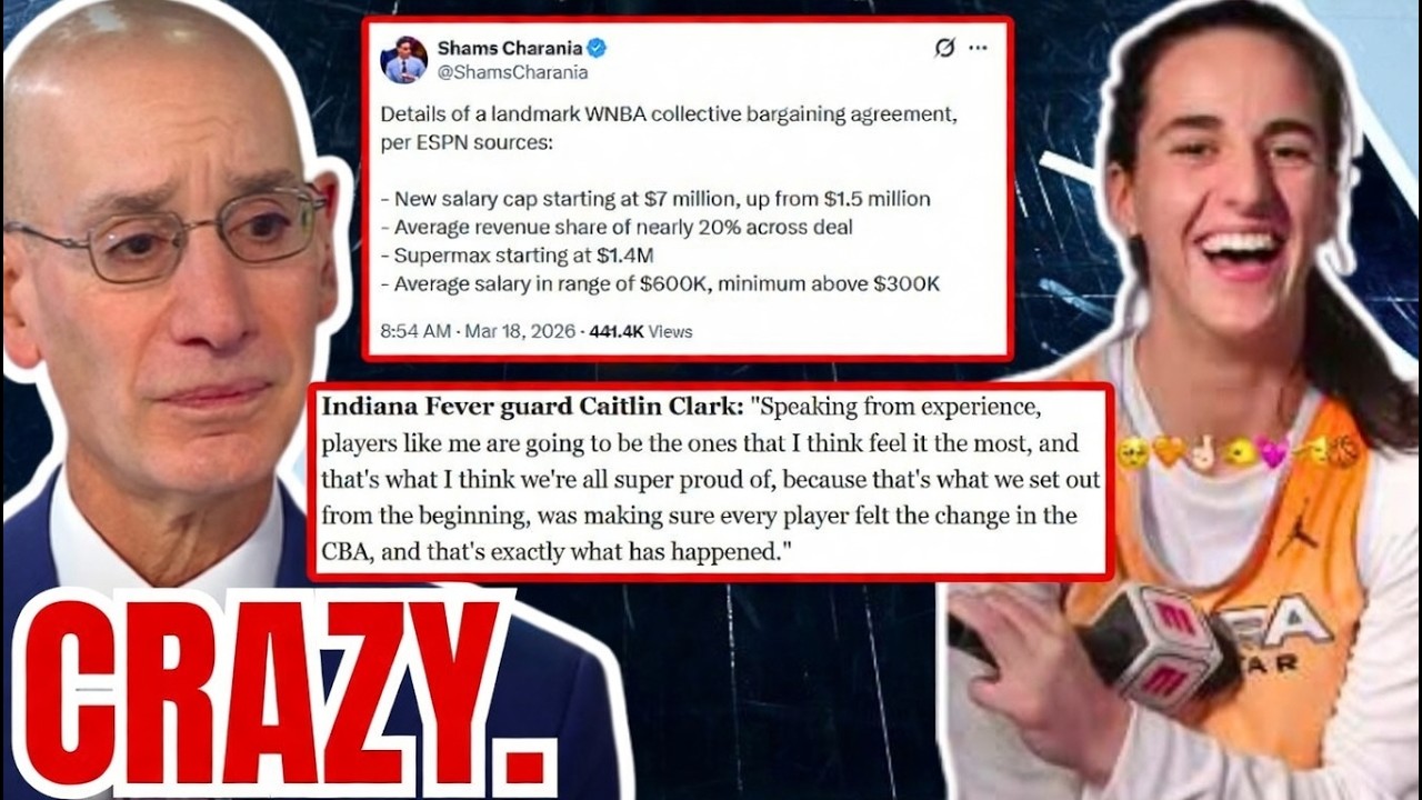 WNBA CBA Details CRAZY! $1.4 MILLION Supermax, Near 20% Revenue Share! Caitlin Clark STATEMENT!