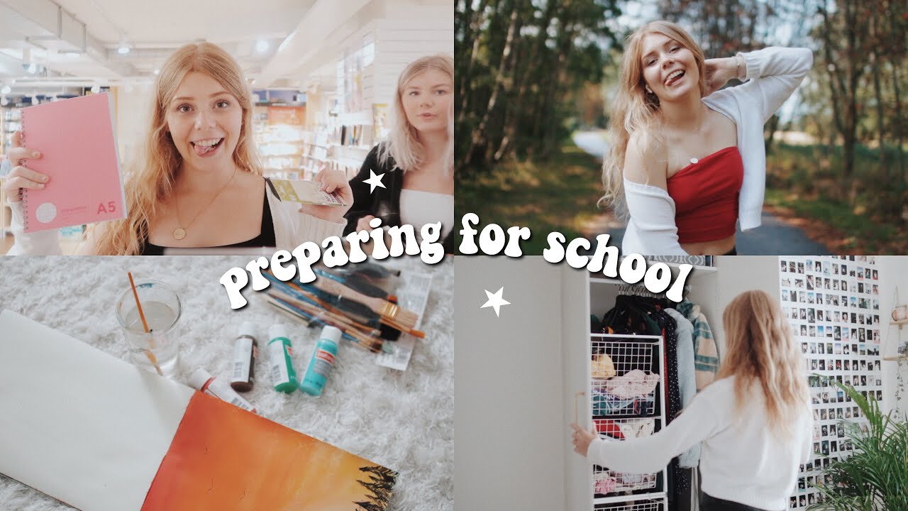 how to prepare for back to school | cleaning out my closet, school supply shopping + more