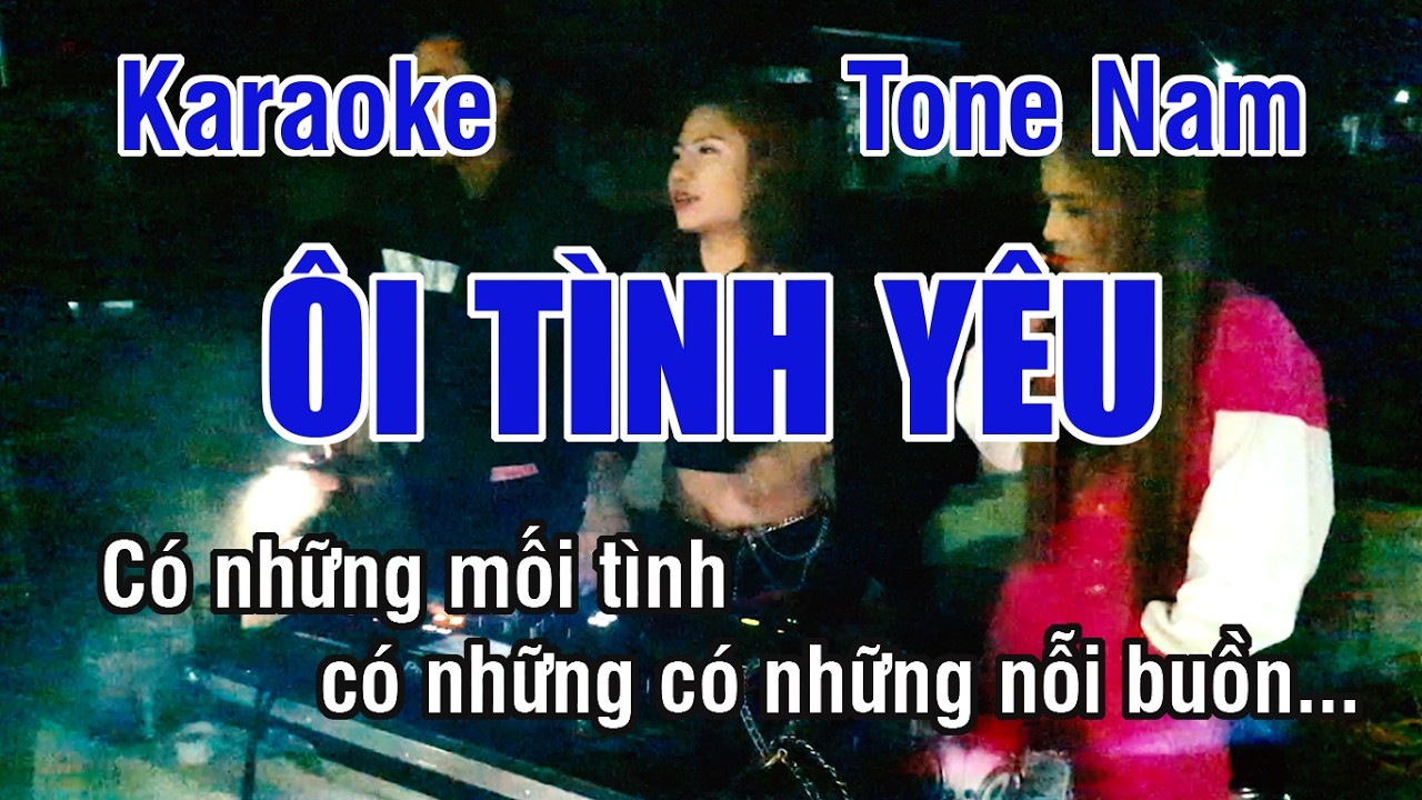 Ôi Tình Yêu Karaoke Remix DJ ❖ Beat Chuẩn Tone Nam (Rê Thứ) ► Karaoke Lê Thiết