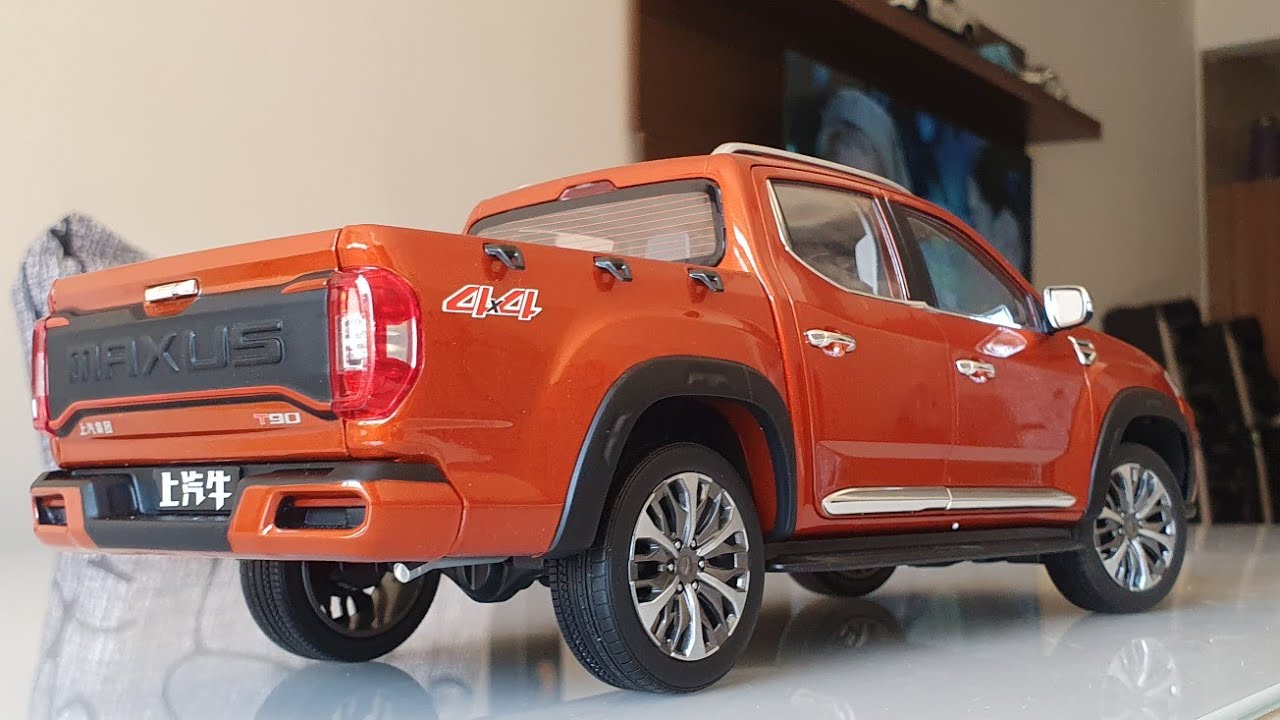 Pickup maxus t90 em miniatura 1/18 unboxing 