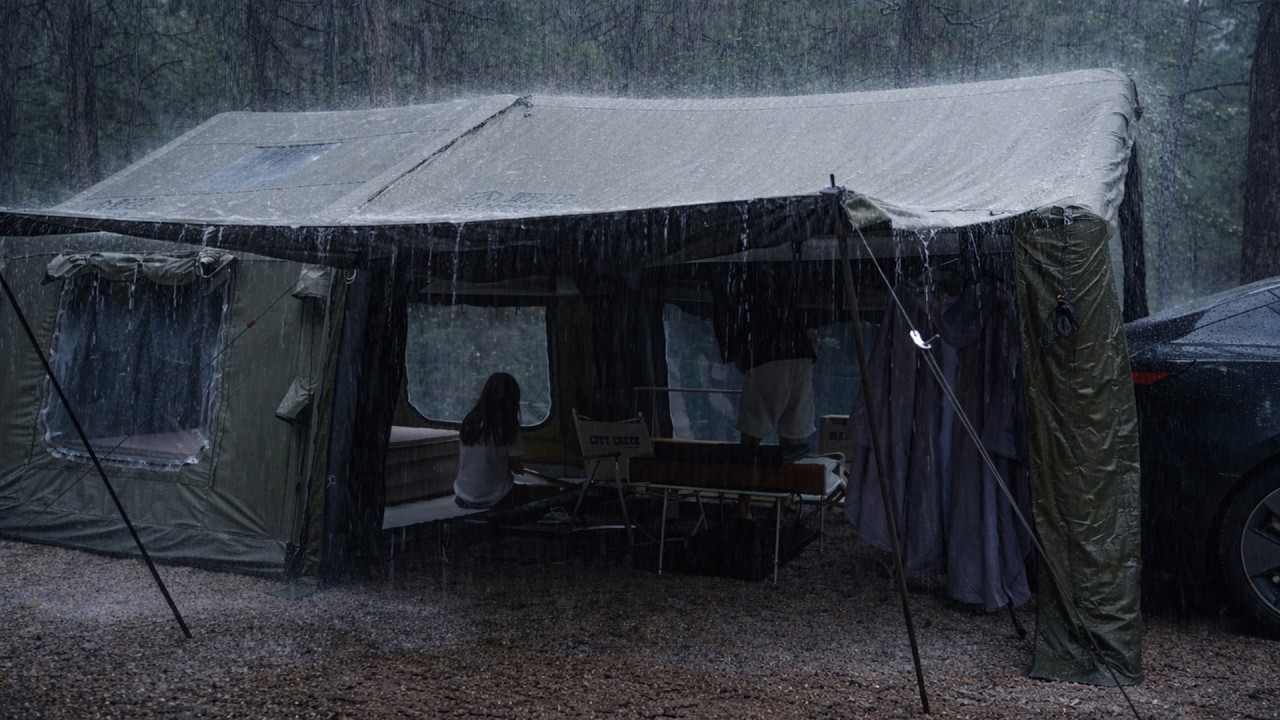 5 Days Camping in the Rain 🌧️ Cooking, Nature & Relaxing Sounds