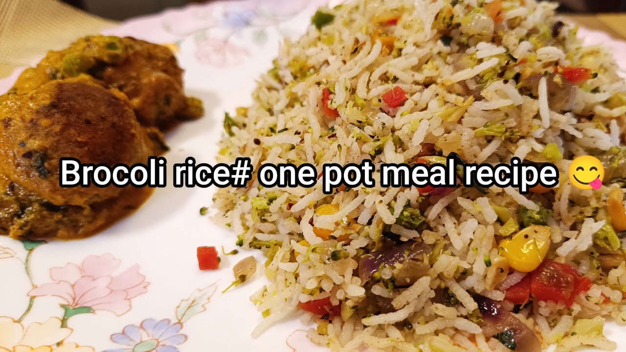 Brocoli rice# one pot meal recipe 😋# very tasty 👌