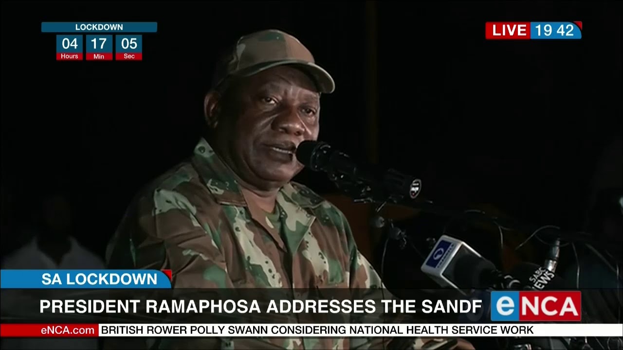 President Cyril Ramaphosa deploys the SANDF