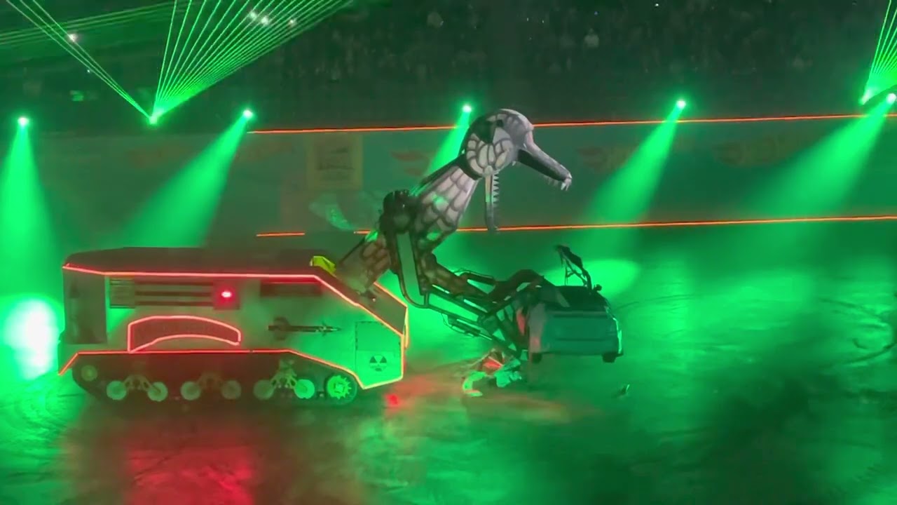 Megasaurus - Hot Wheels Monster Trucks Glow Party - Council Bluffs, IA