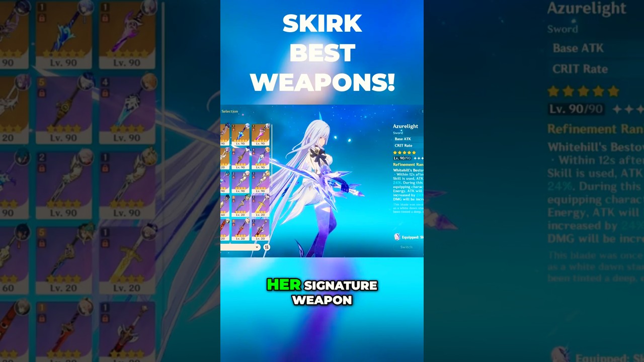 Skirk Best Weapons - Filter Guide | Genshin Impact 5.7