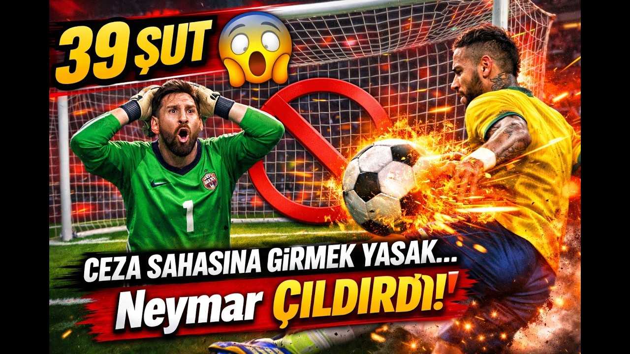 😱 39 ŞUT! CEZA SAHASINA GİRMEK YASAK… Ama Neymar ÇILDIRDI! EFOOTBALL