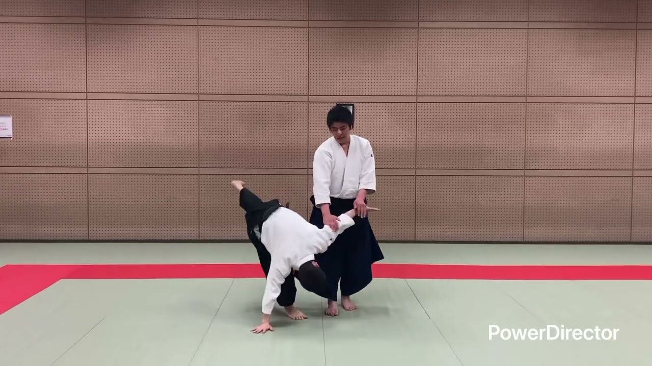 正面打ちニ教　合気道山彦会　aikido yamabiko