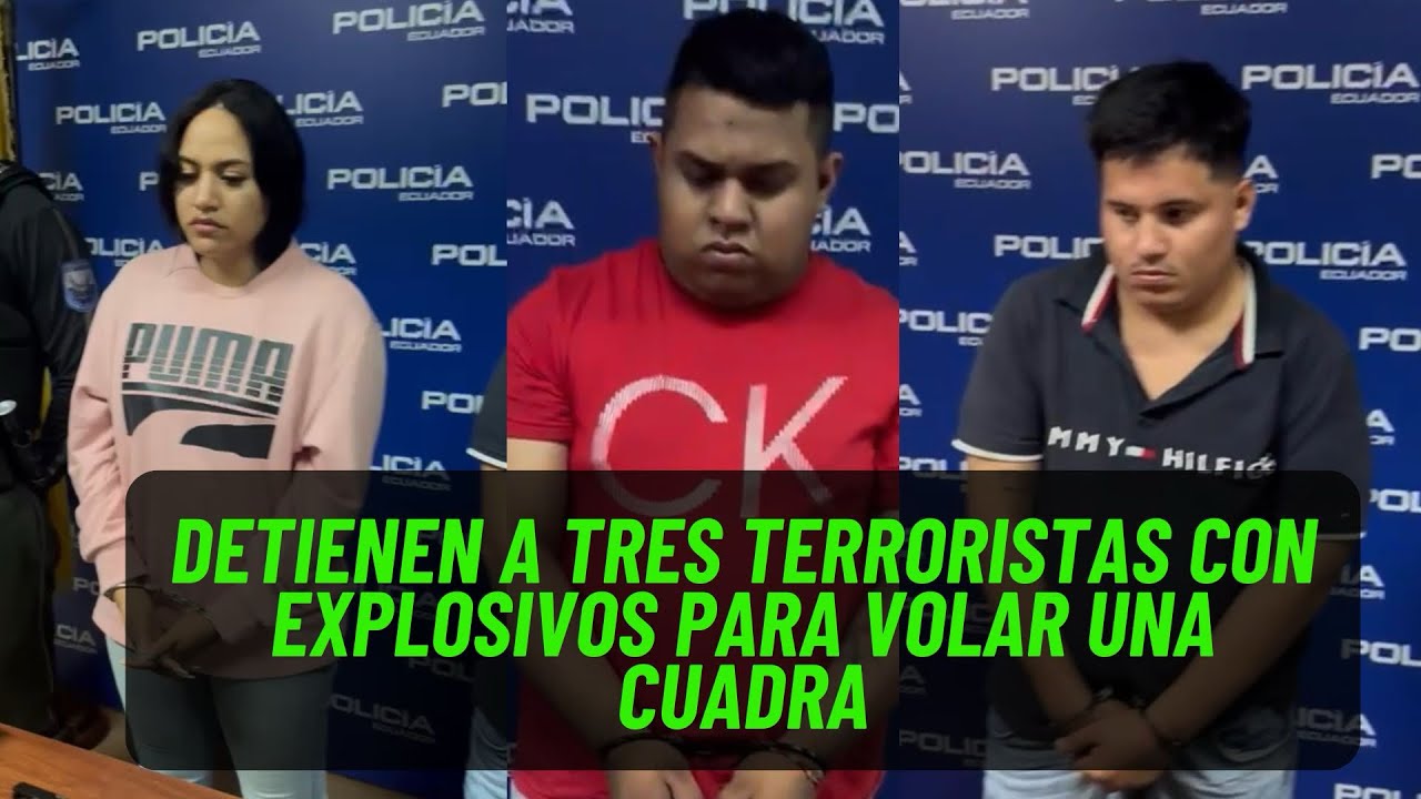 CON LOS EXPLOSIVOS EN LA MASA, ASÍ FUERON CAPTURADOS TRES TERRORISTAS EN PASCUALES
