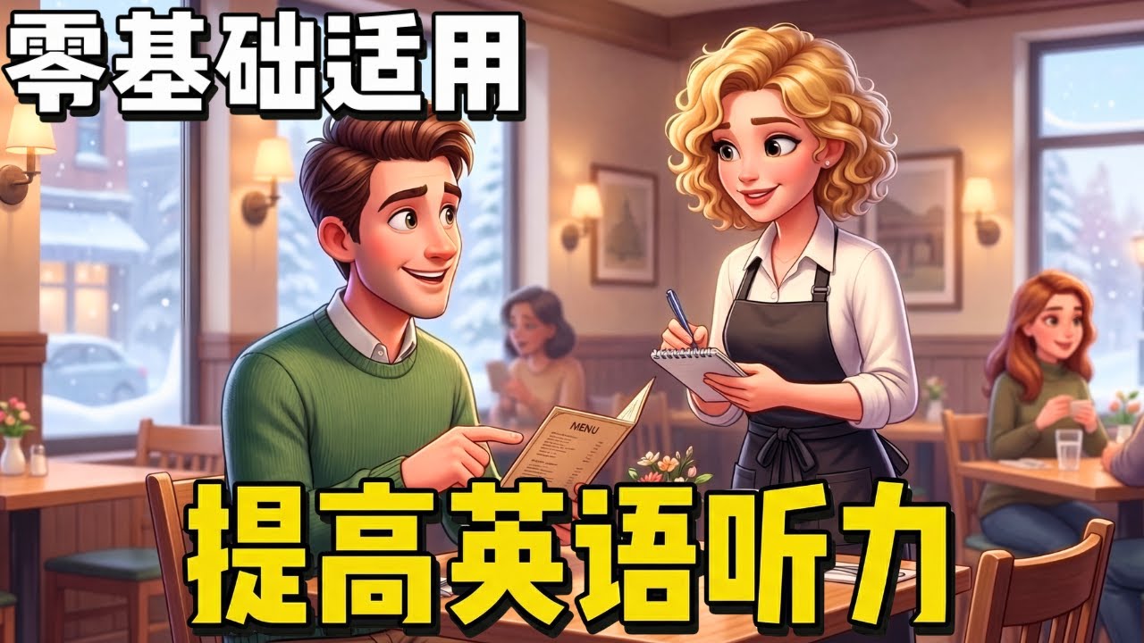 开始听懂英语了 🎧 简单的英语对话《在餐厅点餐》