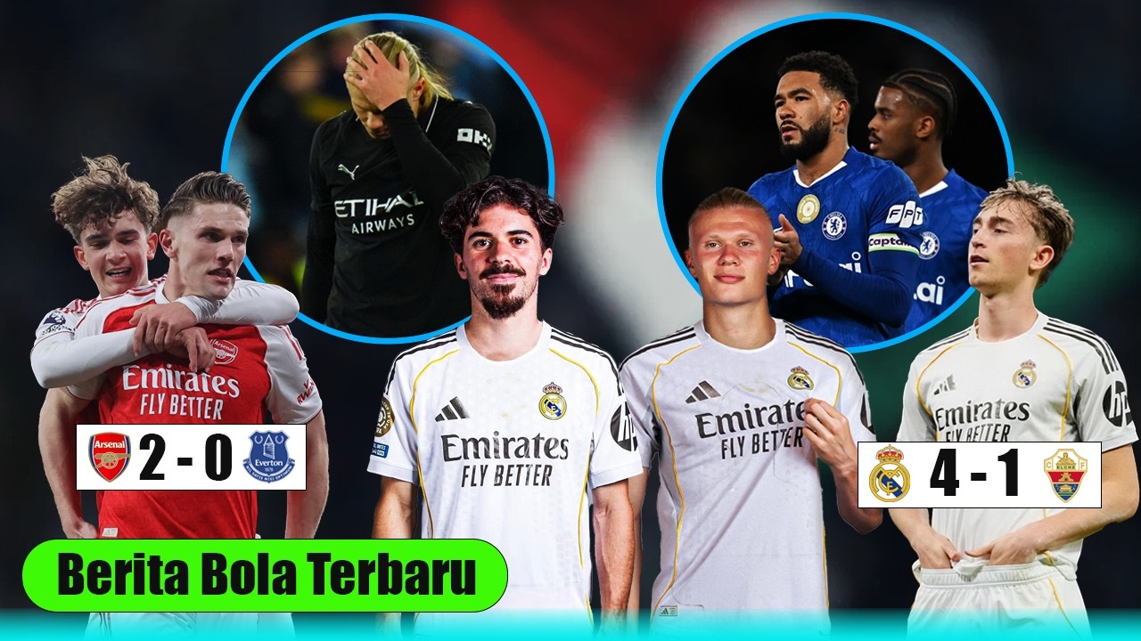 Real Madrid Optimistis Datangkan Haaland & Vitinha 😱 City Tertahan, Arsenal Nyaman 😳Madrid Pesta Gol