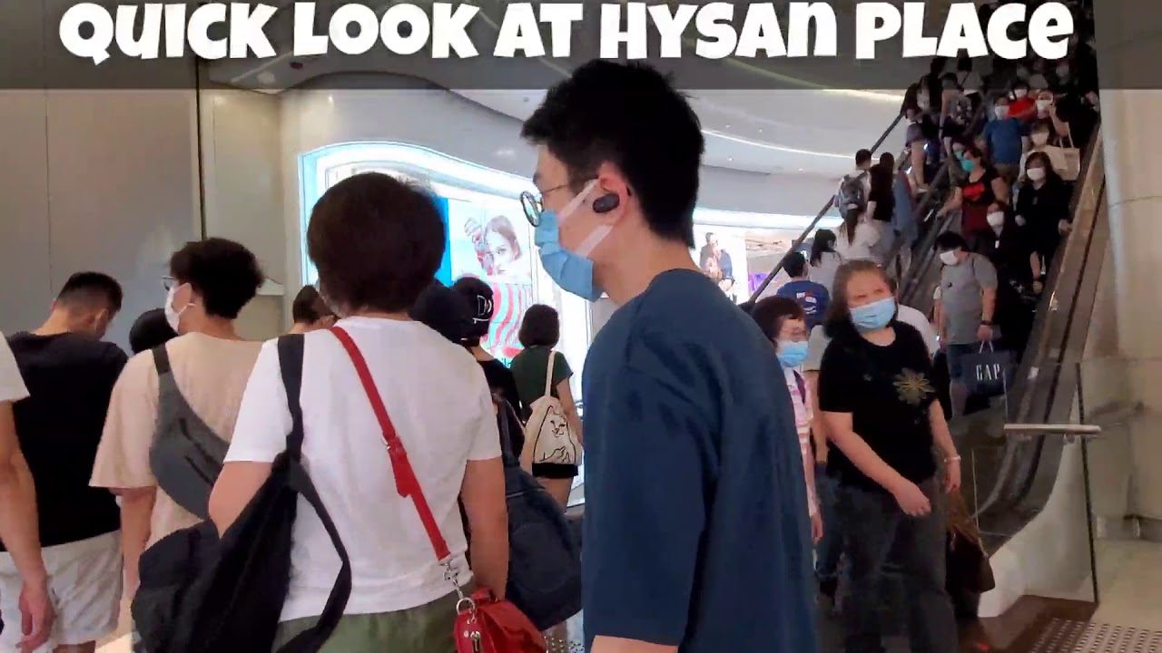 A Quick Look At Hysan Place | Crowded Causeway Bay | Hong Kong 9 May 2020