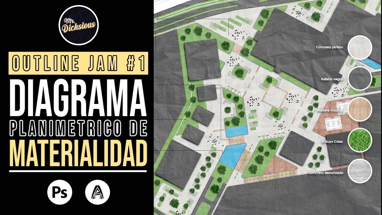 OJ1 | DIAGRAMA arquitectónico de MATERIALIDAD + Recursos 🎁🎇 | Mr. Dicksious