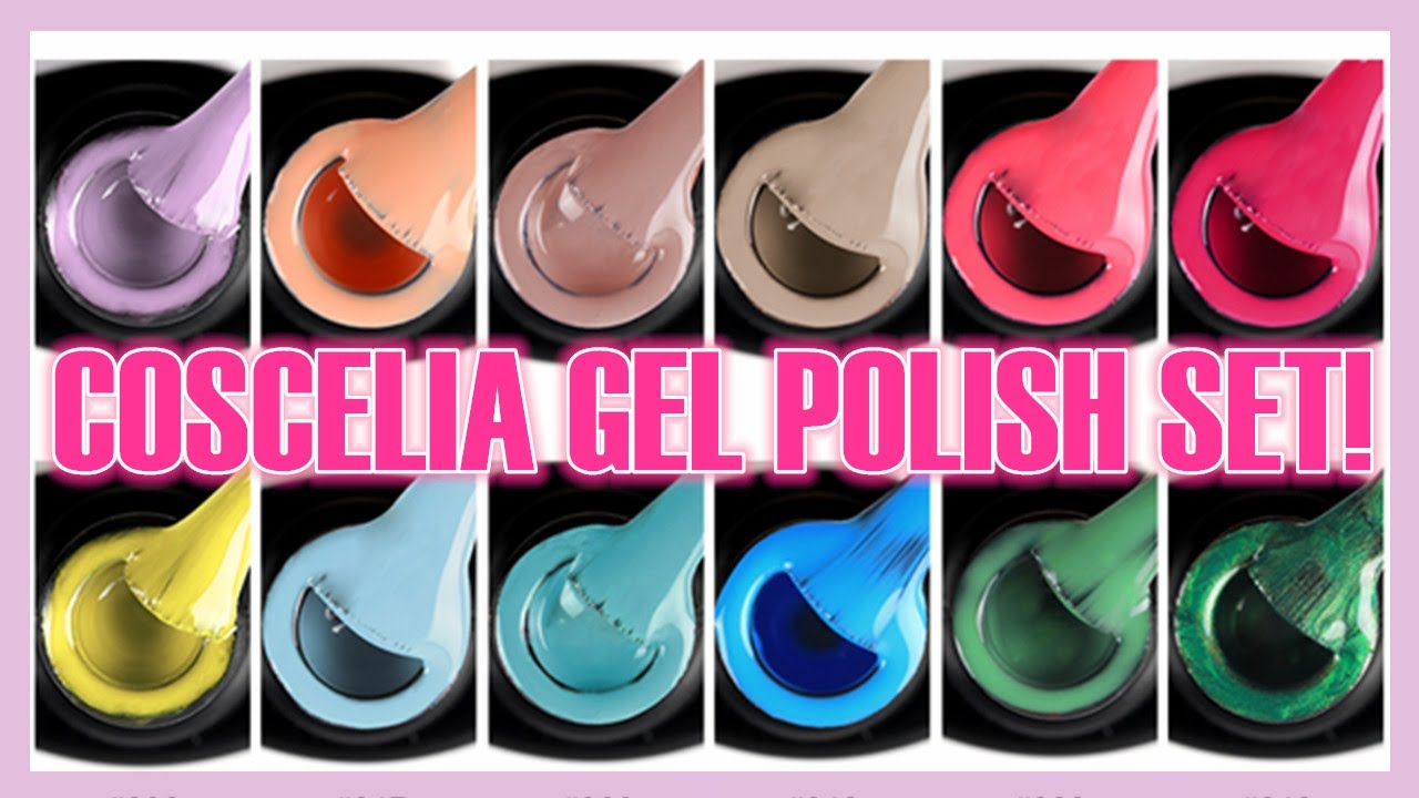 Coscelia 12pcs Gel Polish Kit Pure Color Soak Off Gel | Coscelia Nails 💅