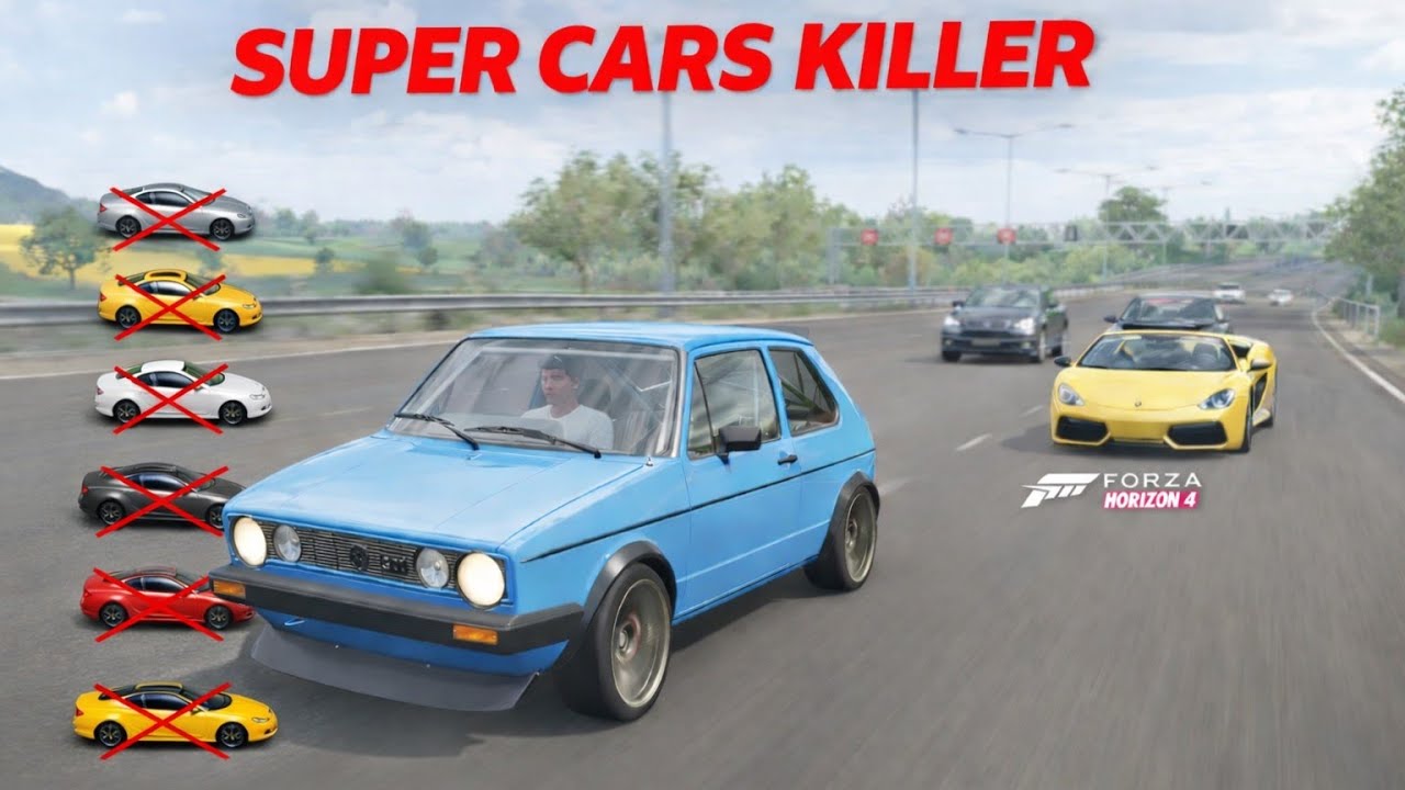  VW GOLF GTI 500HP kicking Super Cars ■ GAMEPLAY 