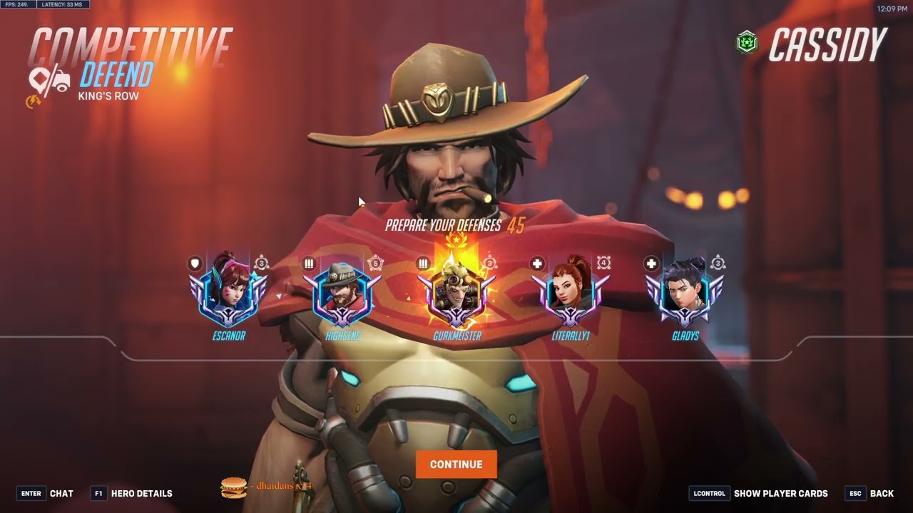 Dafran's Cassidy is LITERALLY human AIMBOT - OVERWATCH 2 SEASON 19 TOP 500 GAMEPLAY