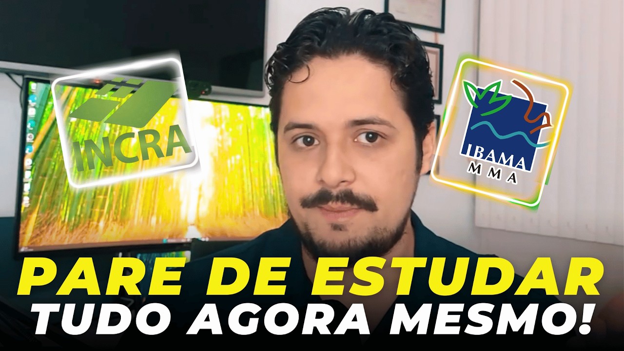 Pare de estudar tudo veja o que cai no PSS IBAMA e INCRA