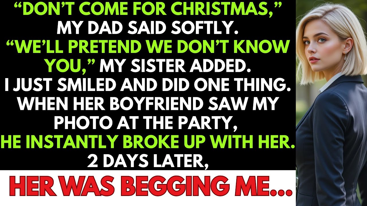 “Don’t come for Xmas,” my parents told me  “We’ll pretend we don’t know you ” They didn’t expect…
