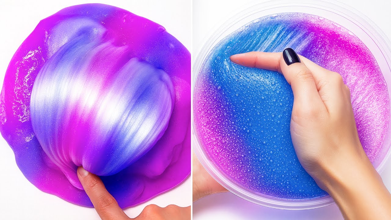 Расслабляющие АСМР-видео со слаймом для сна | Satisfying Slime No Talking ASMR 3776