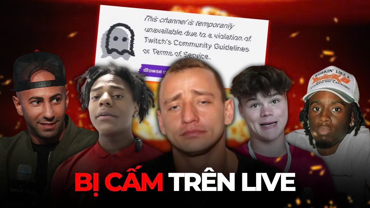 KHOẢNH KHẮC ĐIÊN RỒ KHI STREAMERS BỊ CẤM NGAY KHI ĐANG PHÁT TRỰC TIẾP...