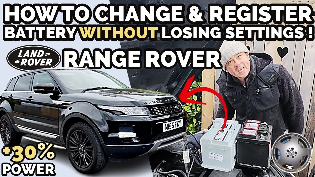 How To Change Car Battery Without Losing Settings Trick - Shown on Range Rover Evoque