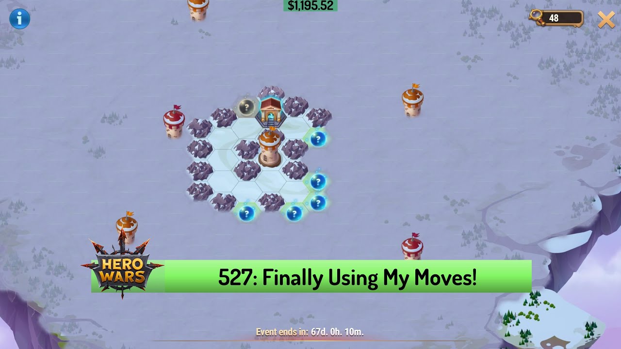 Let's Play Hero Wars 527: I Finally Remembered to Use My Explorer's Moves in Winter Island