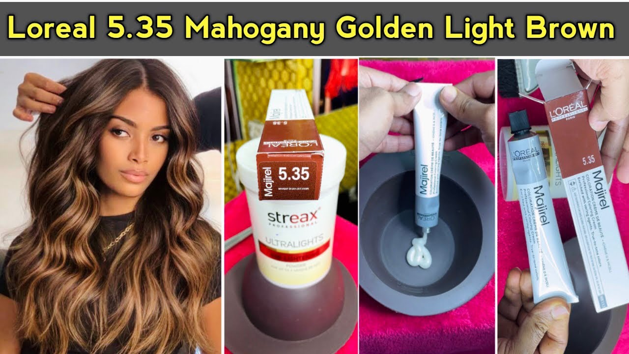 Loreal 5.35 Mahogany Golden Light Brown hair colour कैसें करे / full practical in Hindi