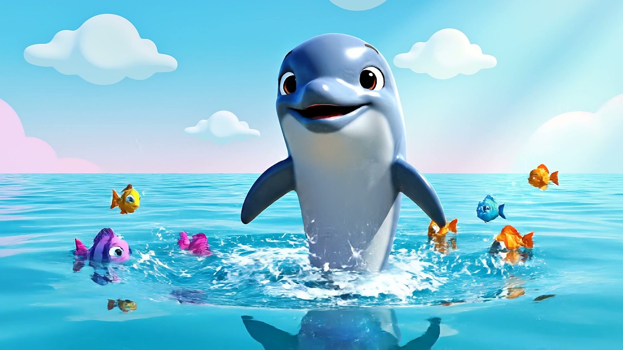 Happy Dolphin Leaps Splash Splash Splash | Ocean Adventure & Water Songs for Kids