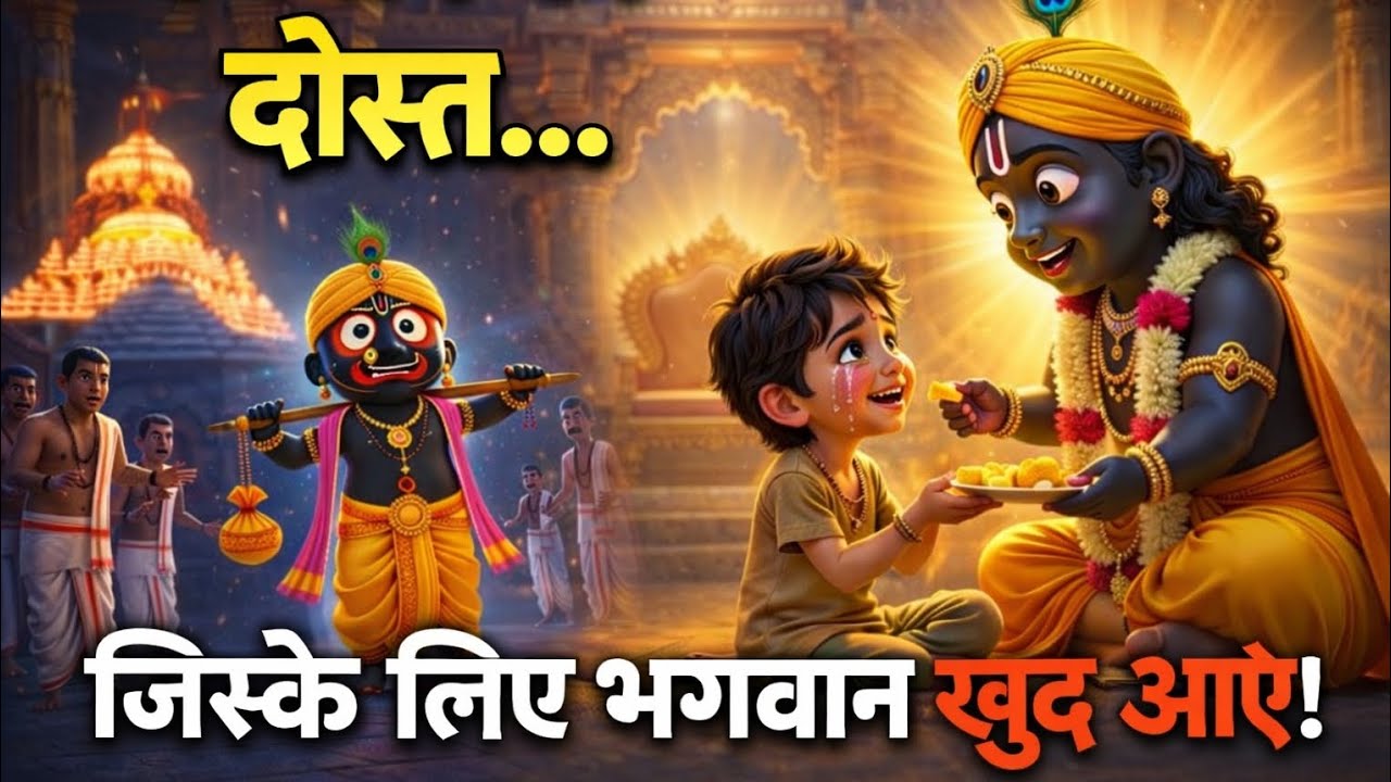 एक अनाथ बच्चे की सच्ची भक्ति ने मंदिर बदला,भगवान ने नहीं, इंसानों ने दोस्ती और दया सीख ली।