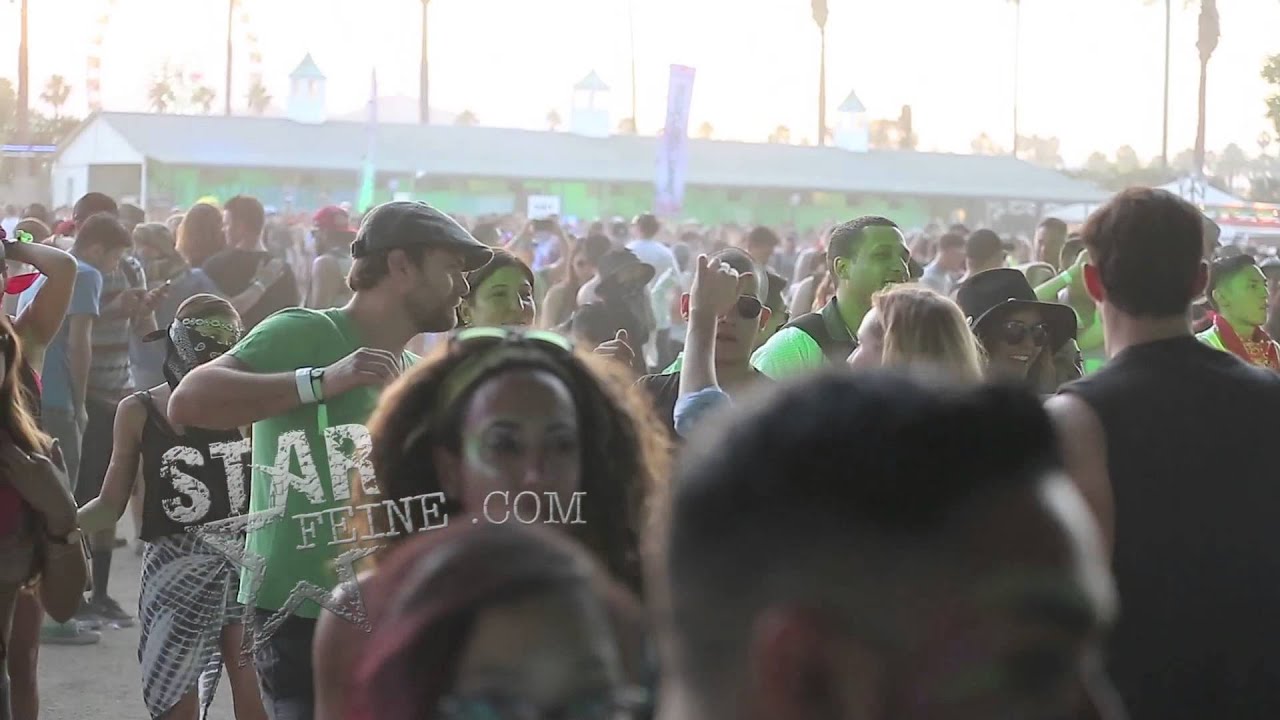 Diane Kruger and Joshua Jackson dance with Nina Dobrev at Coachella in Indio, CA