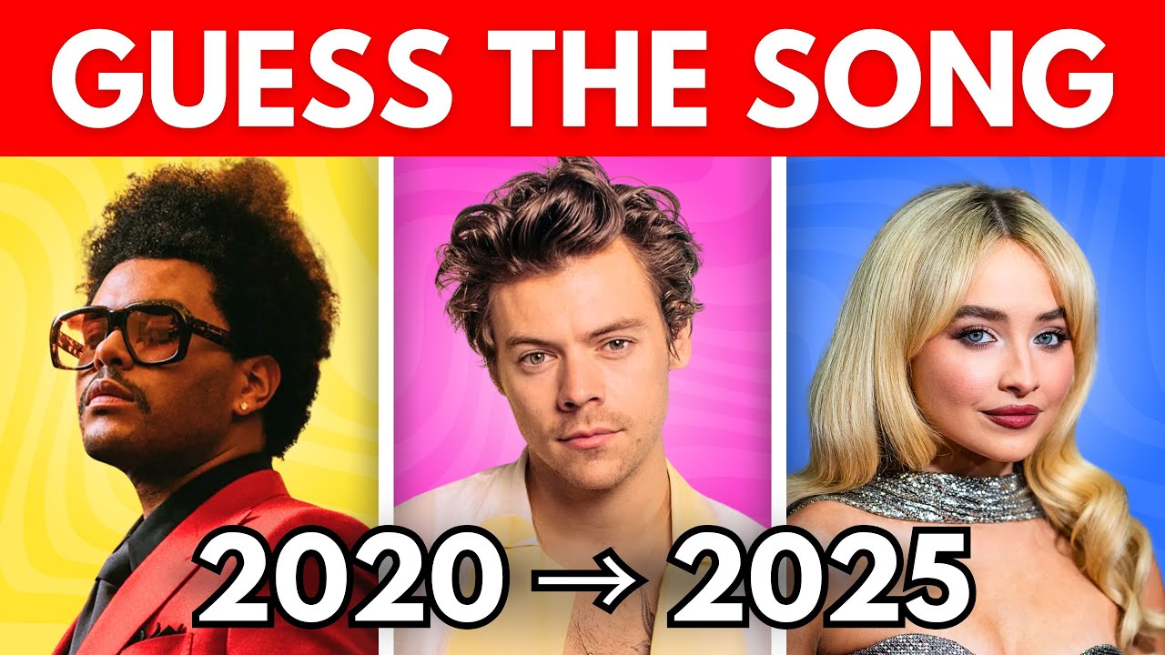 Guess the Song 2020-2025 🎶 | Most Popular Songs | Music Quiz