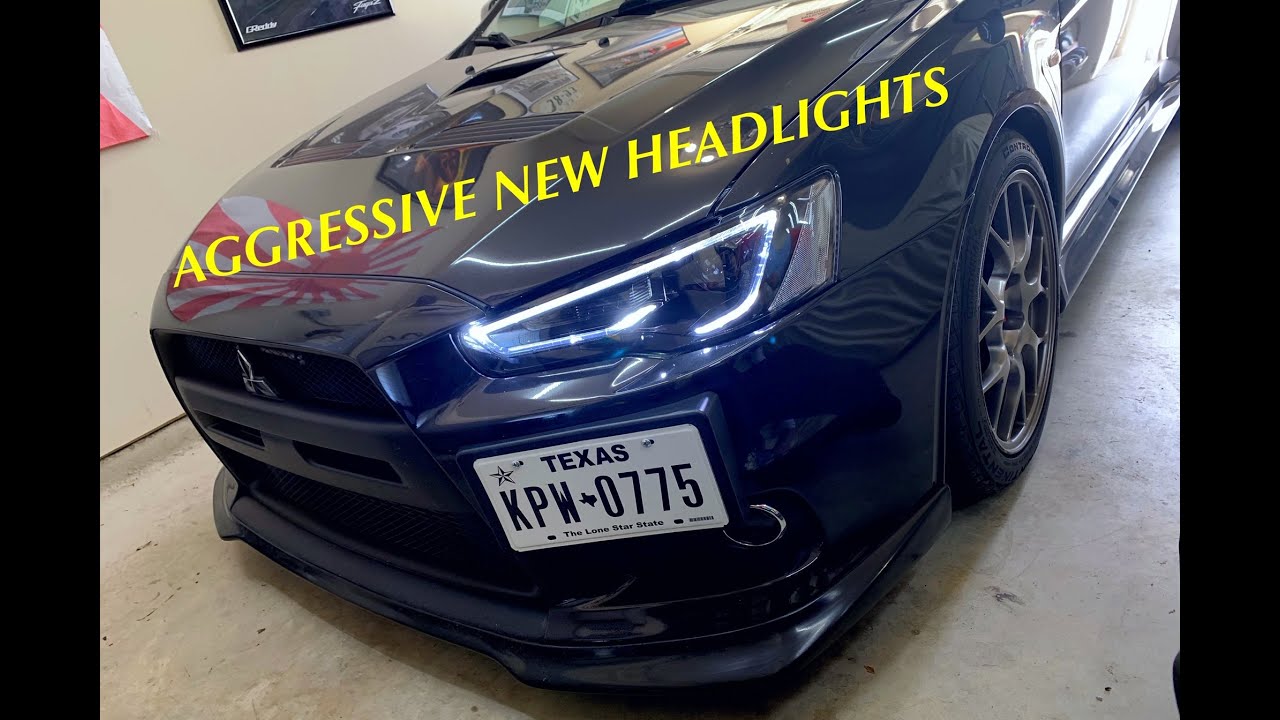 EVO X VLAND HEADLIGHTS W OEM HIDs