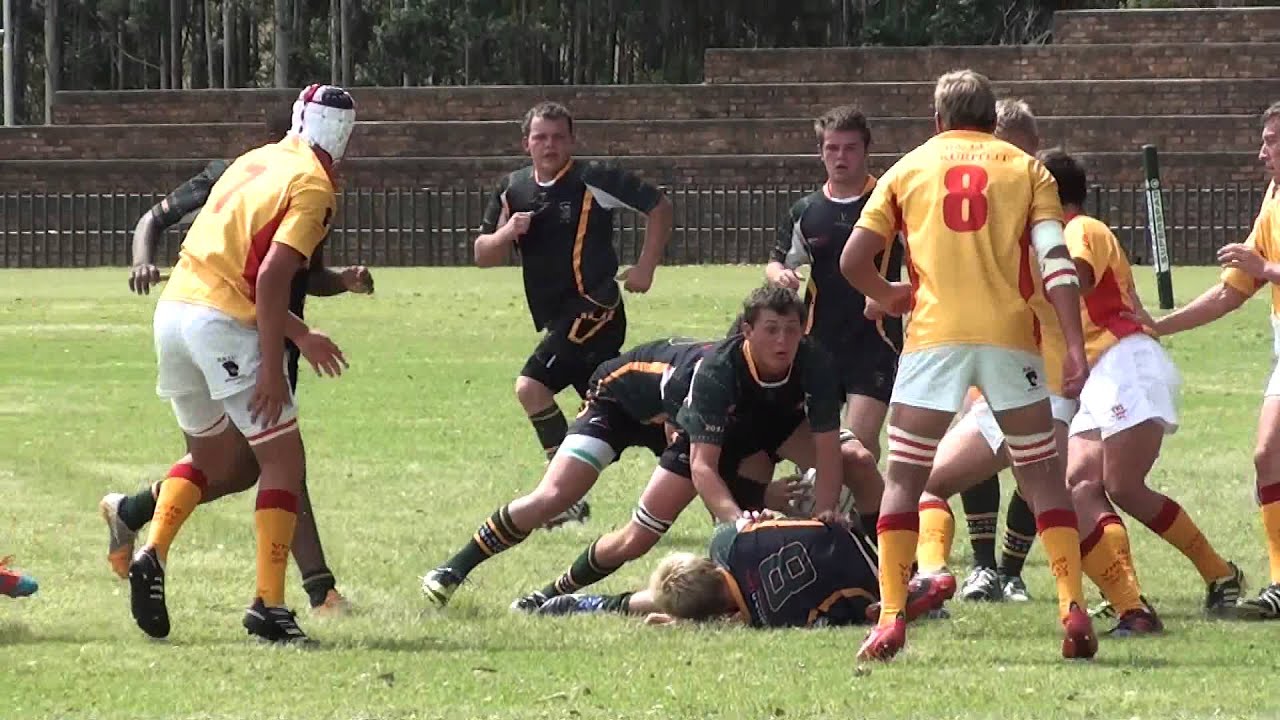 School Rugby Action - 1st Piet Retief vs Volksrust 16-03-2013