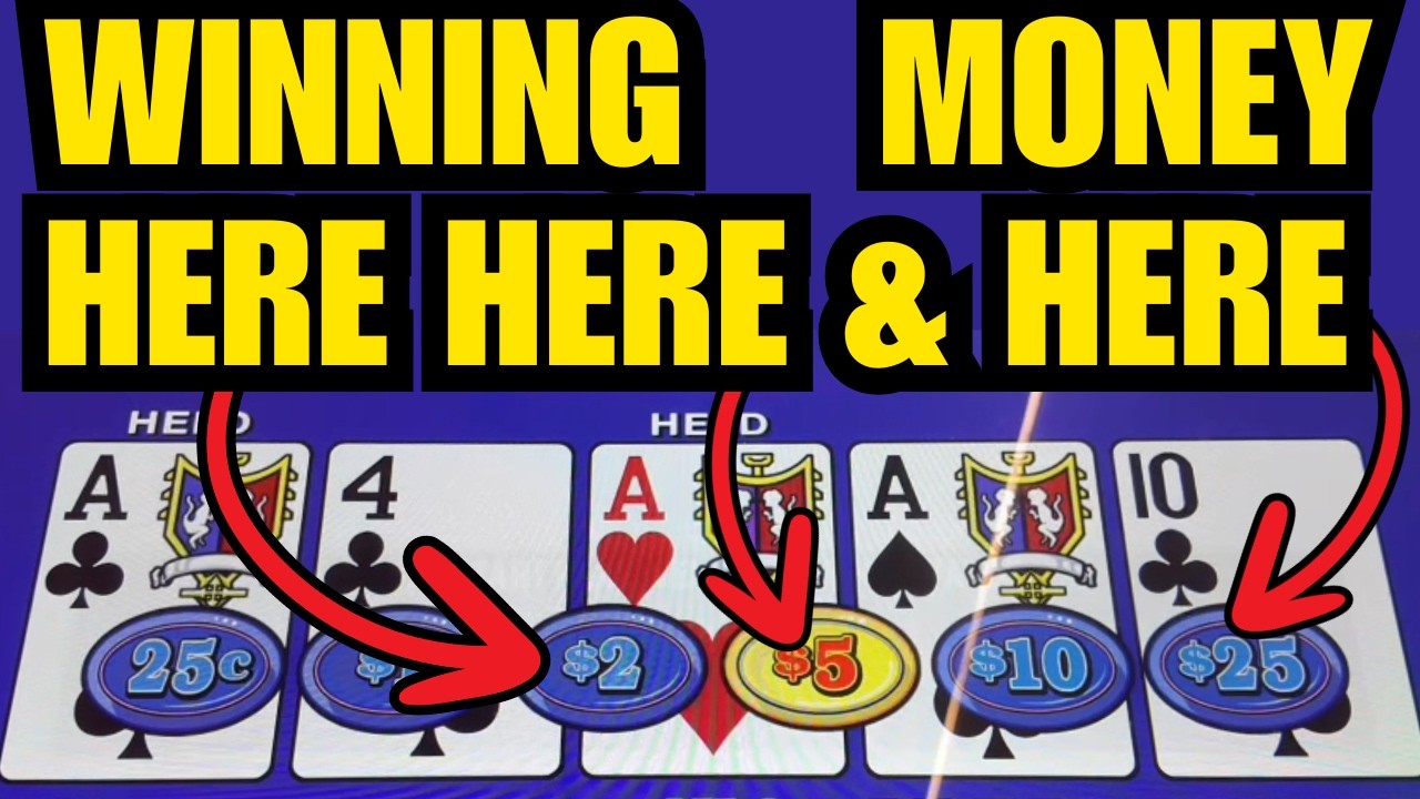 HIGH LIMIT Jacks or Better - WINNING Video Poker on a Boat