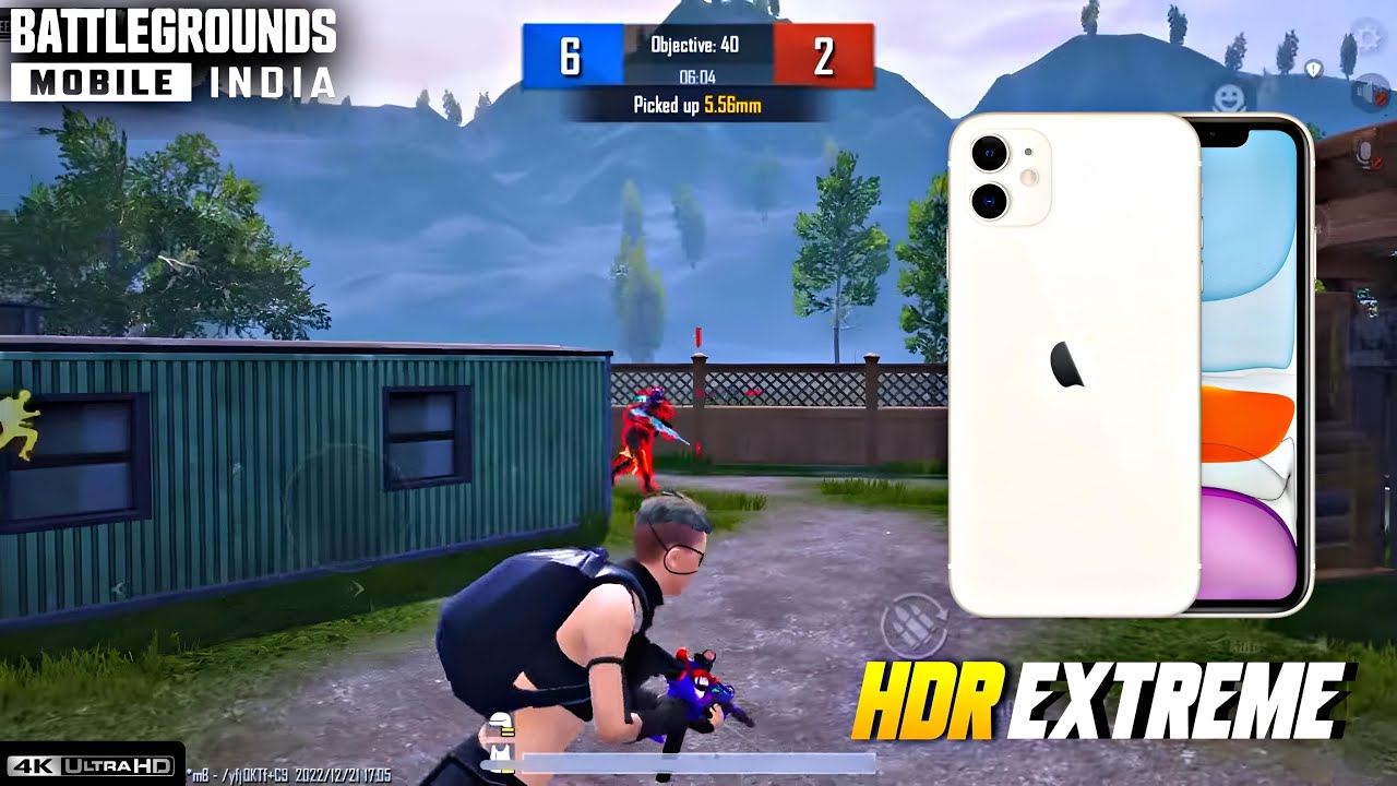 IPHONE 11 HDR EXTREM 😍 4K TDM PUBG TEST IPHONE 11 BGMI GAMEPLAY NAFU GAMING