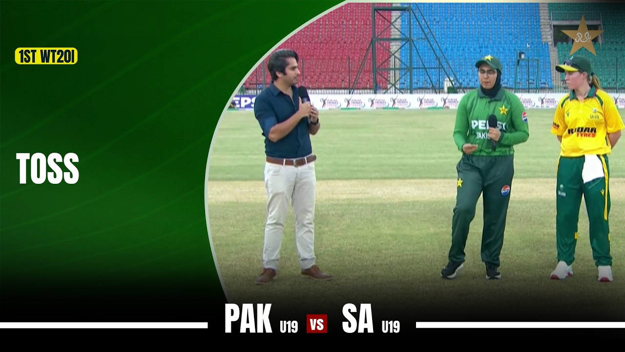 Toss | Pakistan Women U19 vs South Africa Women U19 | 1st T20 | MZG1U