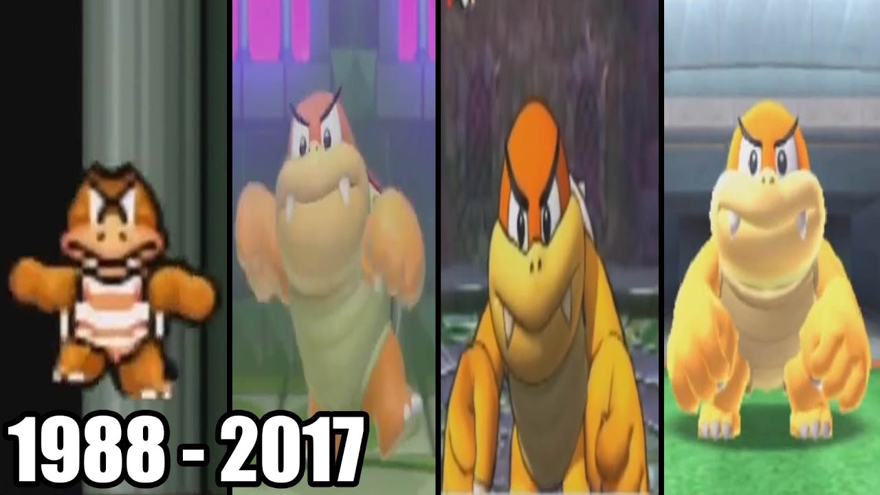 Evolution of Boom Boom Boss Battles in Mario Games ( 1988 - 2017)